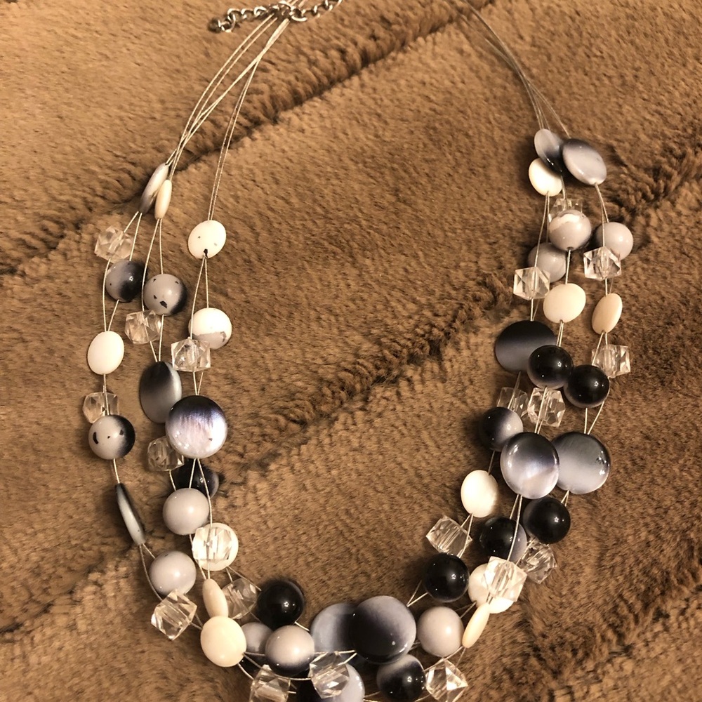 Elegant Multi-Strand Beaded Necklace